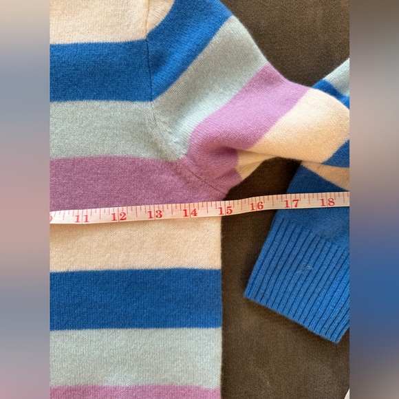 Crewcuts Kids' cashmere crewneck sweater in stripe 100% cashmere S (6/7) - Picture 3 of 5